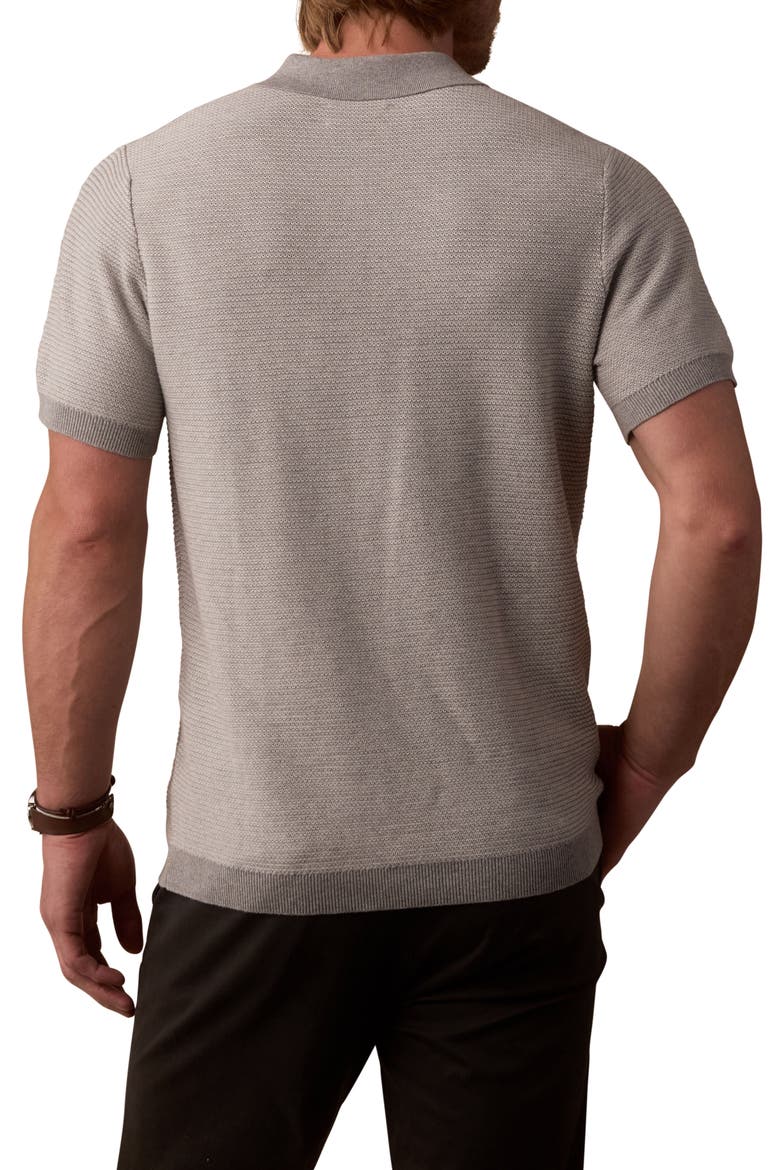 Robles Bird's Eye Polo, Alternate, color, LIGHT GREY