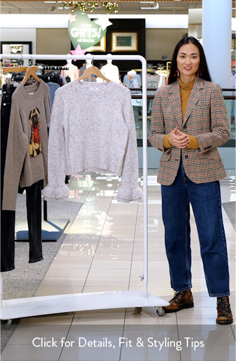 Confetti Ruffle Cuff Sweater, sales video thumbnail