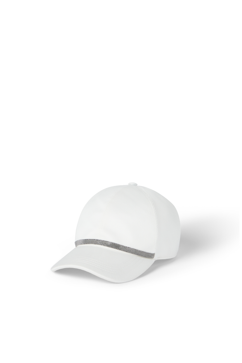 Baseball Cap with monili, Main, color, White
