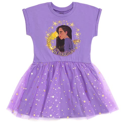 Disney Wish Short Sleeve Tulle Dress In Purple