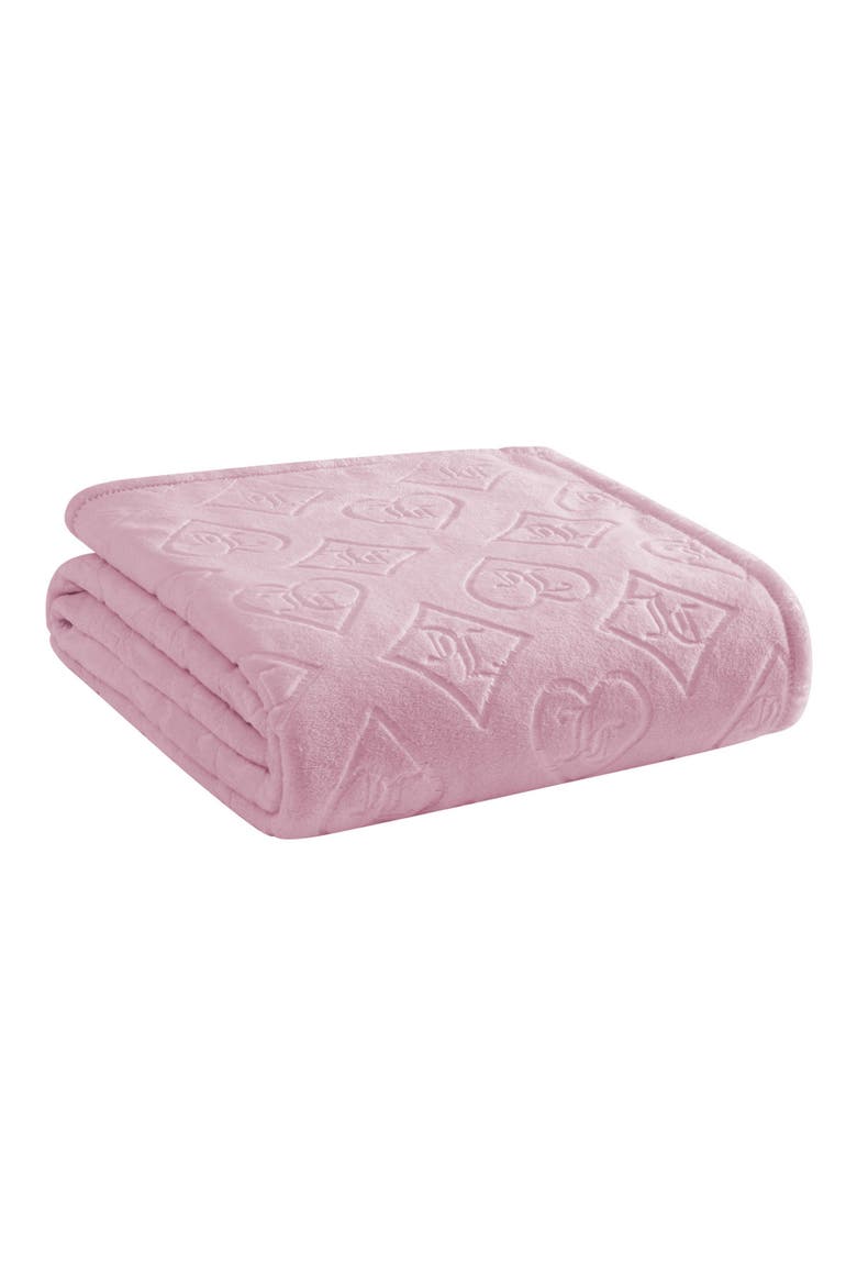 2-Pack Throw Blankets, Alternate, color, ROYAL EMBOSSED / BOW