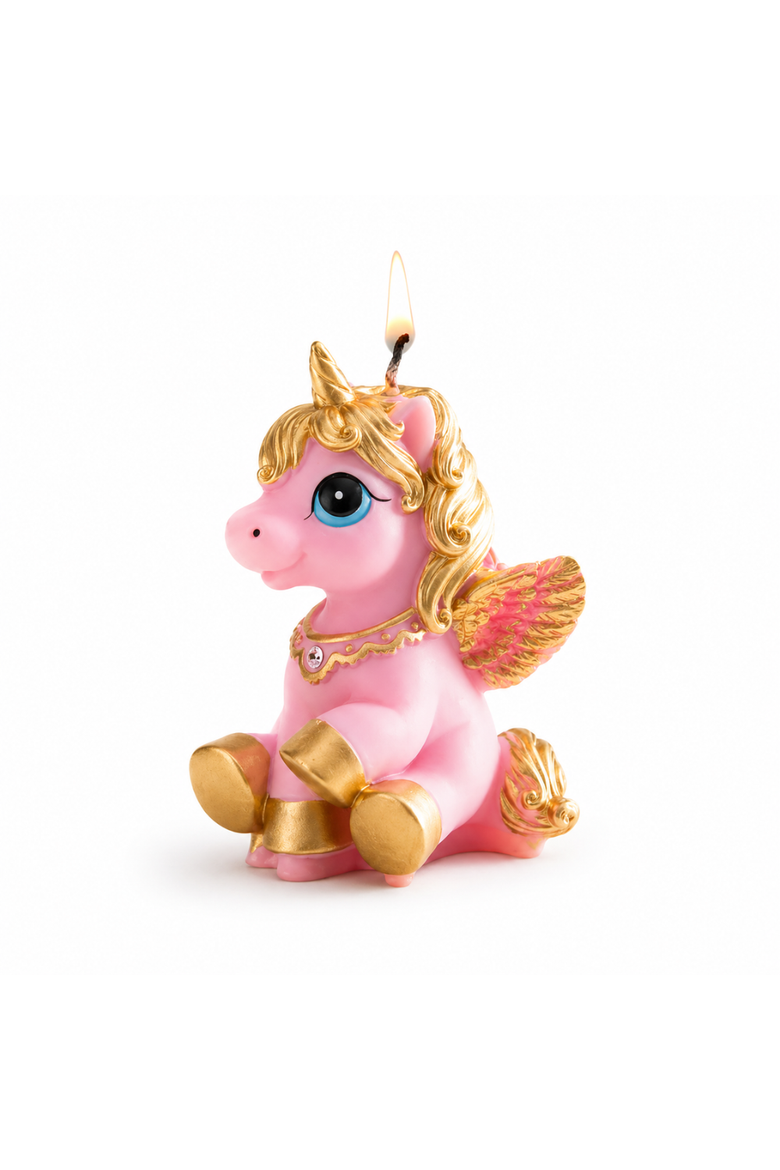 Pink Unicorn Candle, Main, color, Pink Unicorn