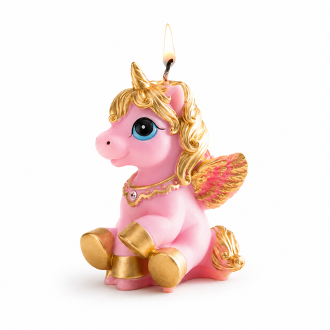 Pink Unicorn Candle