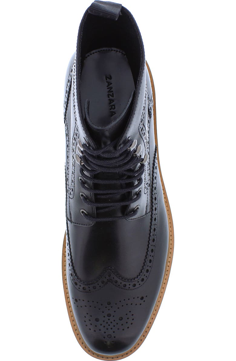 Zanzara Repos Leather Wingtip Boot, Alternate, color,