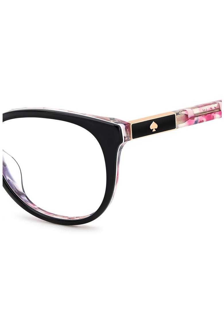 joshann 52mm oval optical glasses, Alternate, color, BLACK