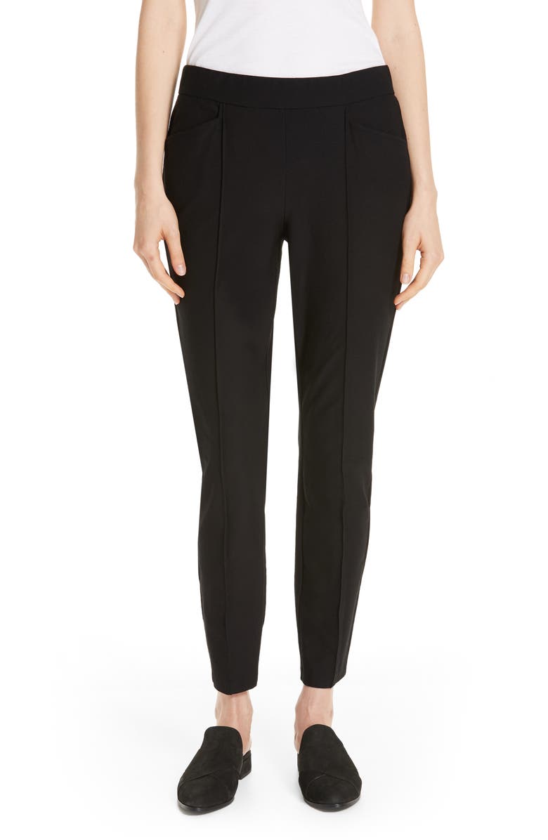 Eileen Fisher Slim Knit Ankle Pants, Main, color, 