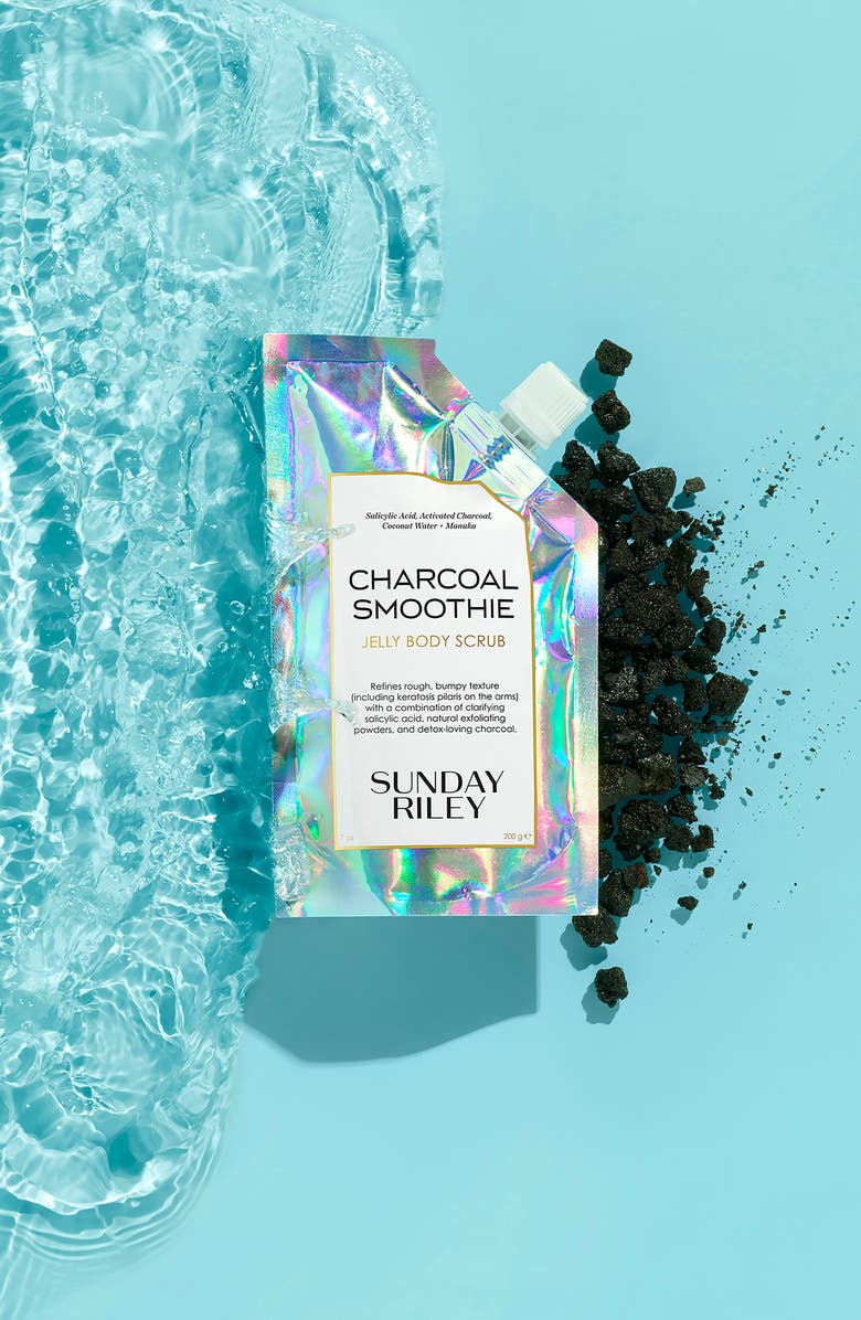 Sunday Riley Charcoal Smoothie Jelly Body Scrub, Alternate, color, 
