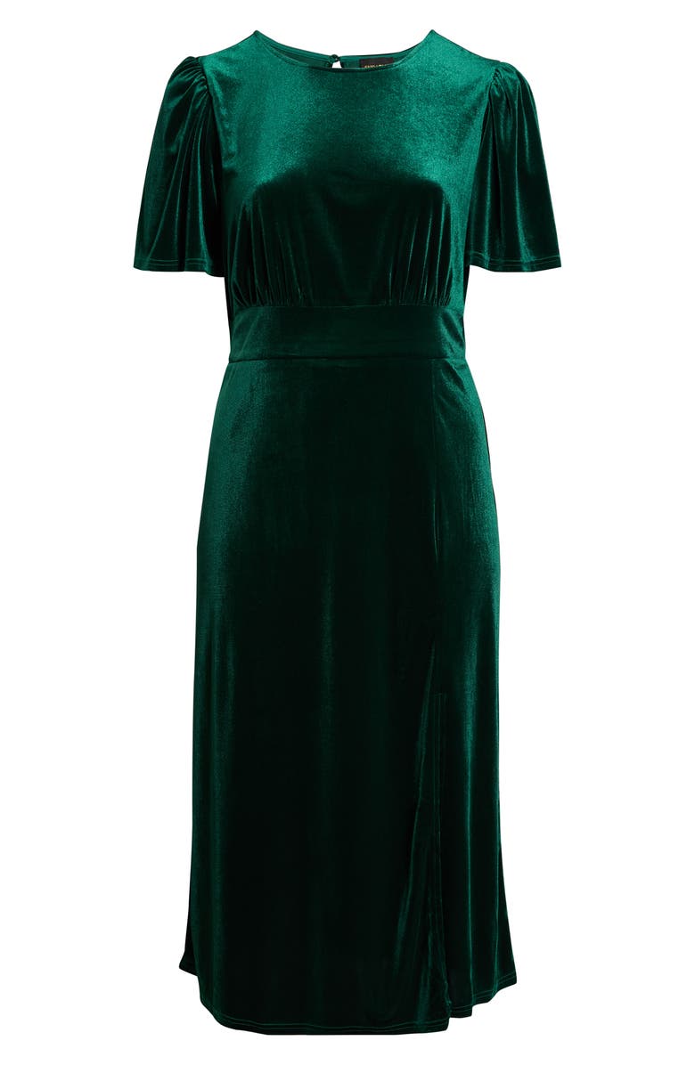 SUGARLIPS Night Bloom Velvet Maxi Dress, Alternate, color, Emerald