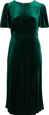 SUGARLIPS Night Bloom Velvet Maxi Dress