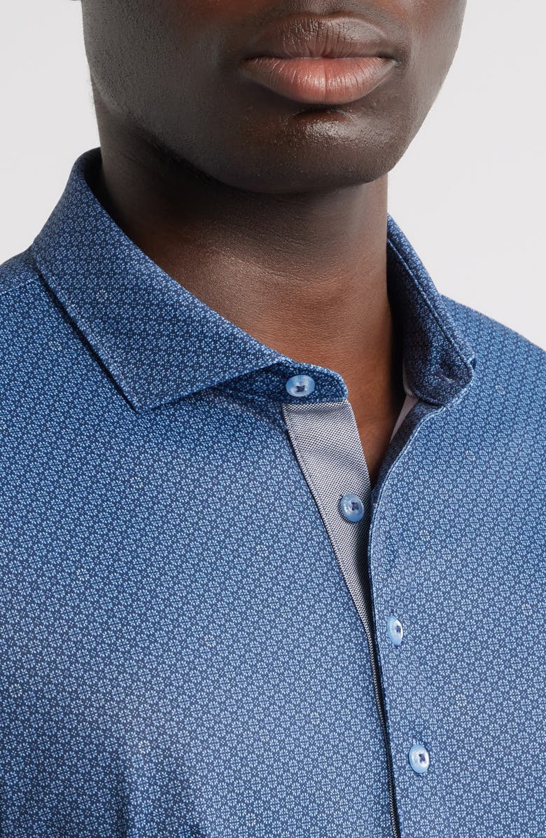 johnnie-O Parson Performance Jersey Polo, Alternate, color, Navy