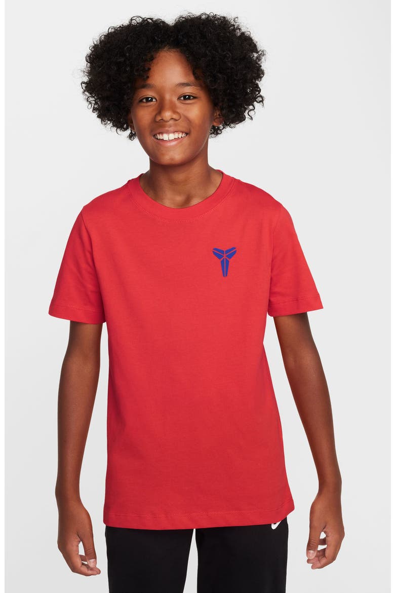 Kids' Kobe Graphic T-Shirt, Main, color, 696 LT CRIMSON