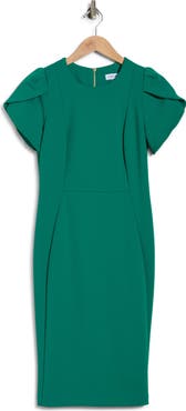 Calvin Klein Tulip Sleeve Sheath Dress