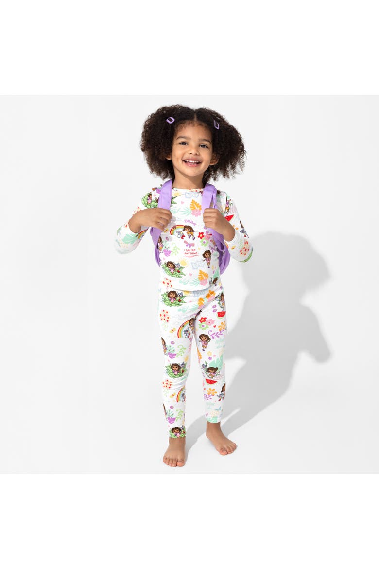 Kids' Dora Tropical Dreams Set of 2 Piece Pajamas, Alternate, color, Dora: Tropical Dreams
