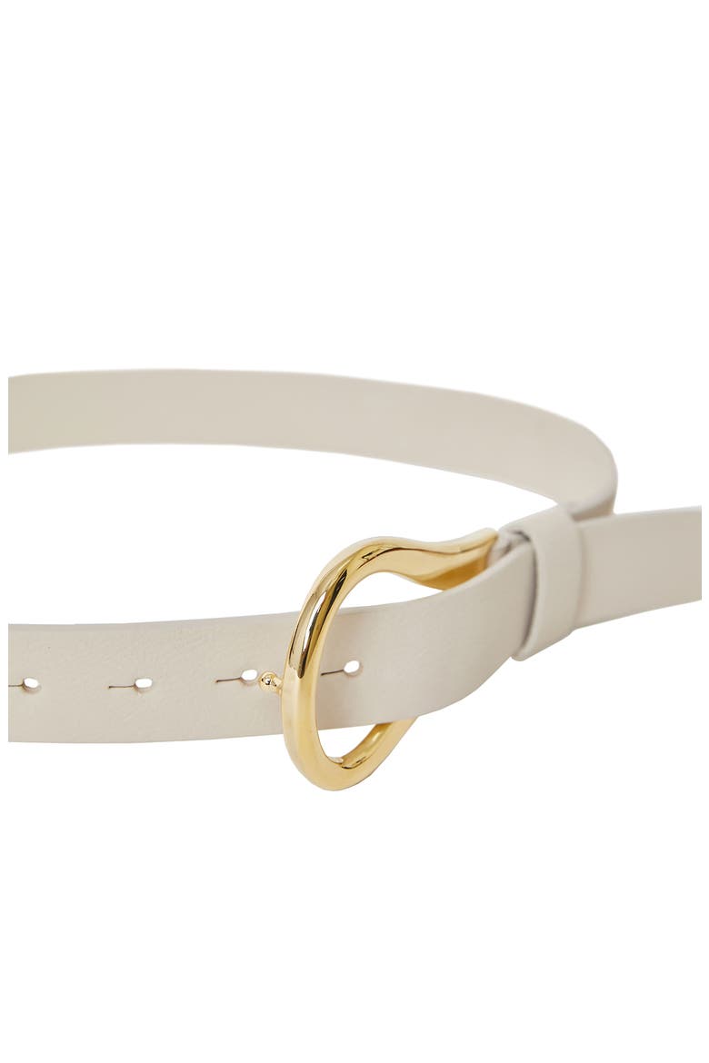 Ryder Leather Wrap Belt, Alternate, color, BONE GOLD