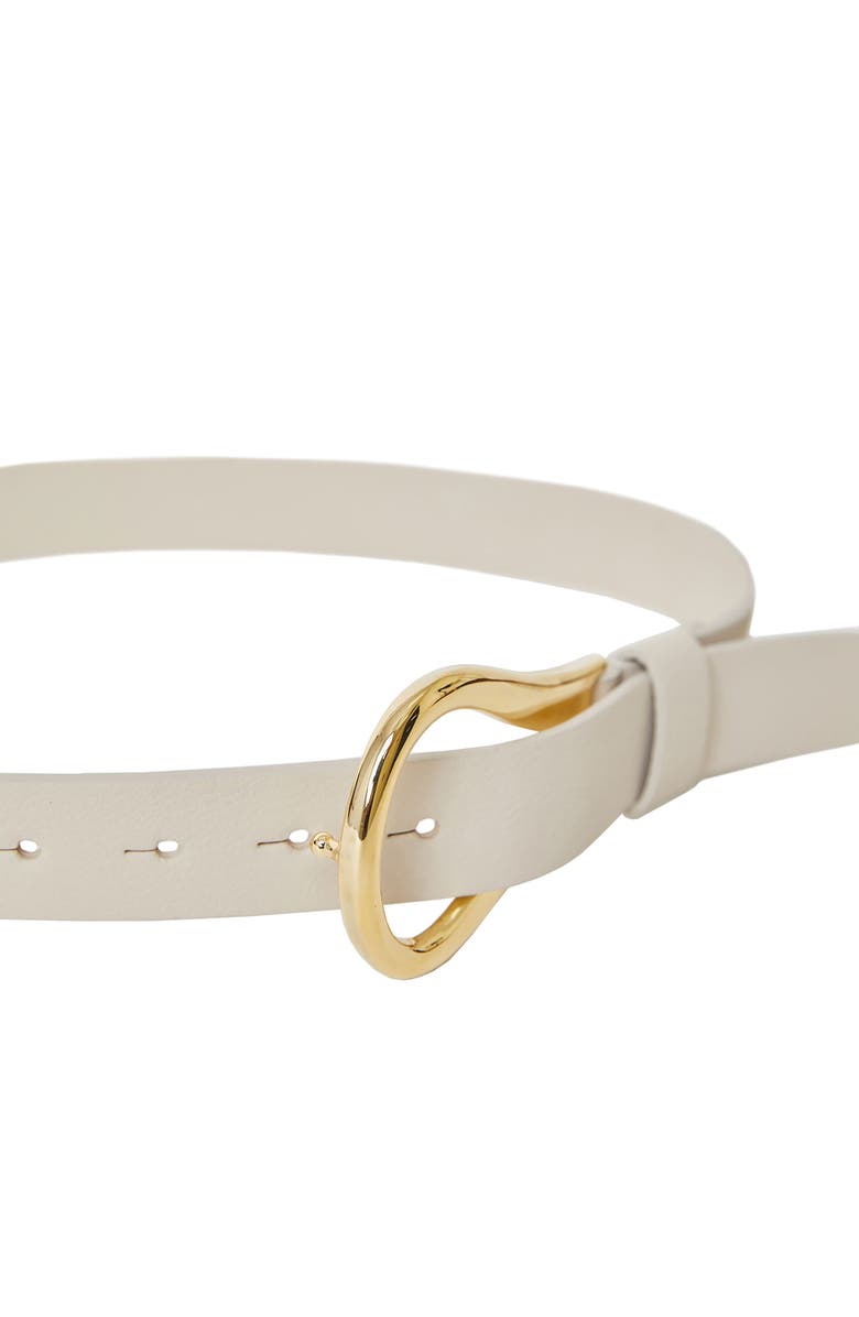 B-Low the Belt Ryder Leather Wrap Belt, Alternate, color, Bone Gold