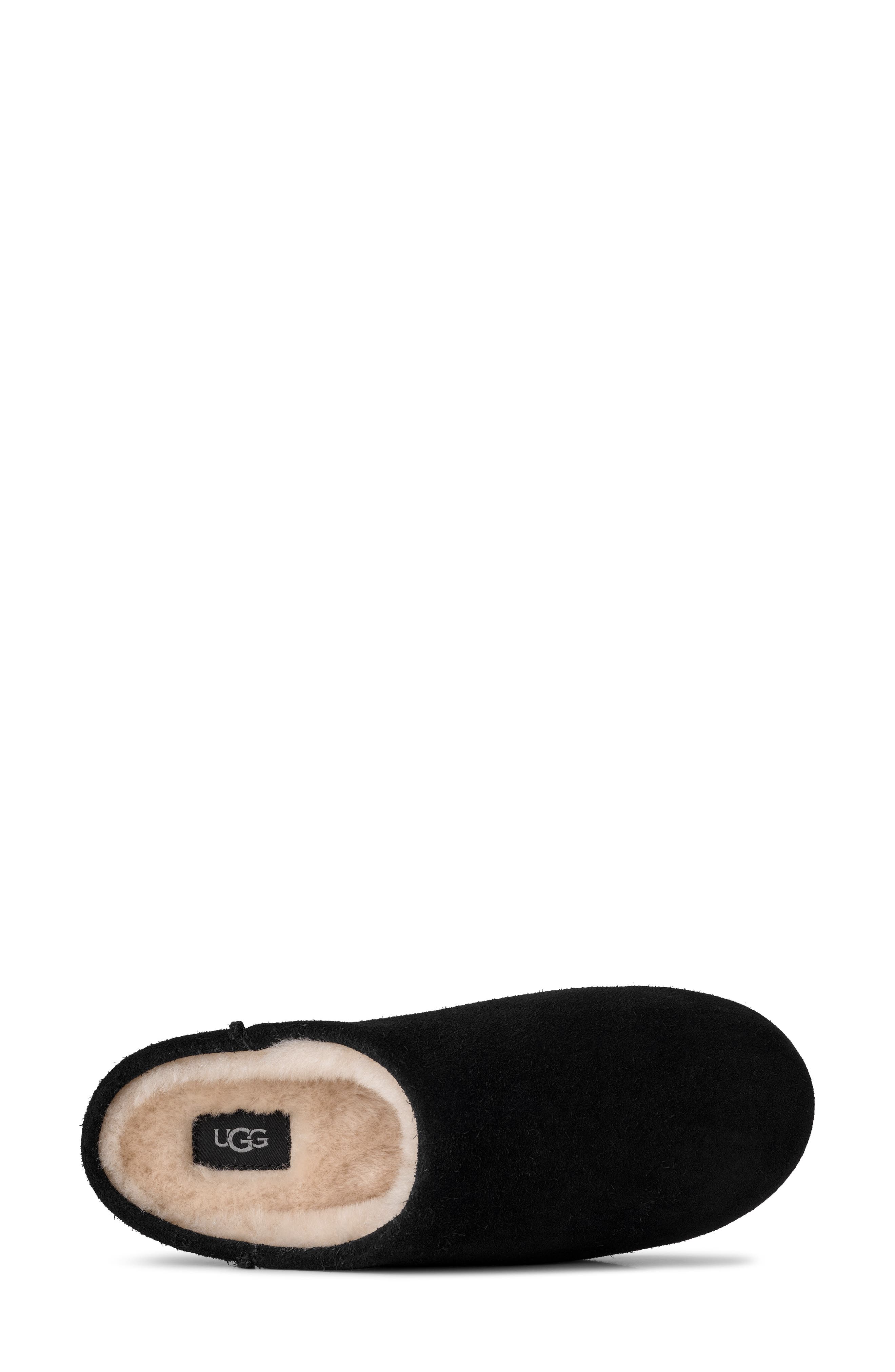 UGG<sup>®</sup> Elea Waterproof Suede Slipper, Alternate, color, Black