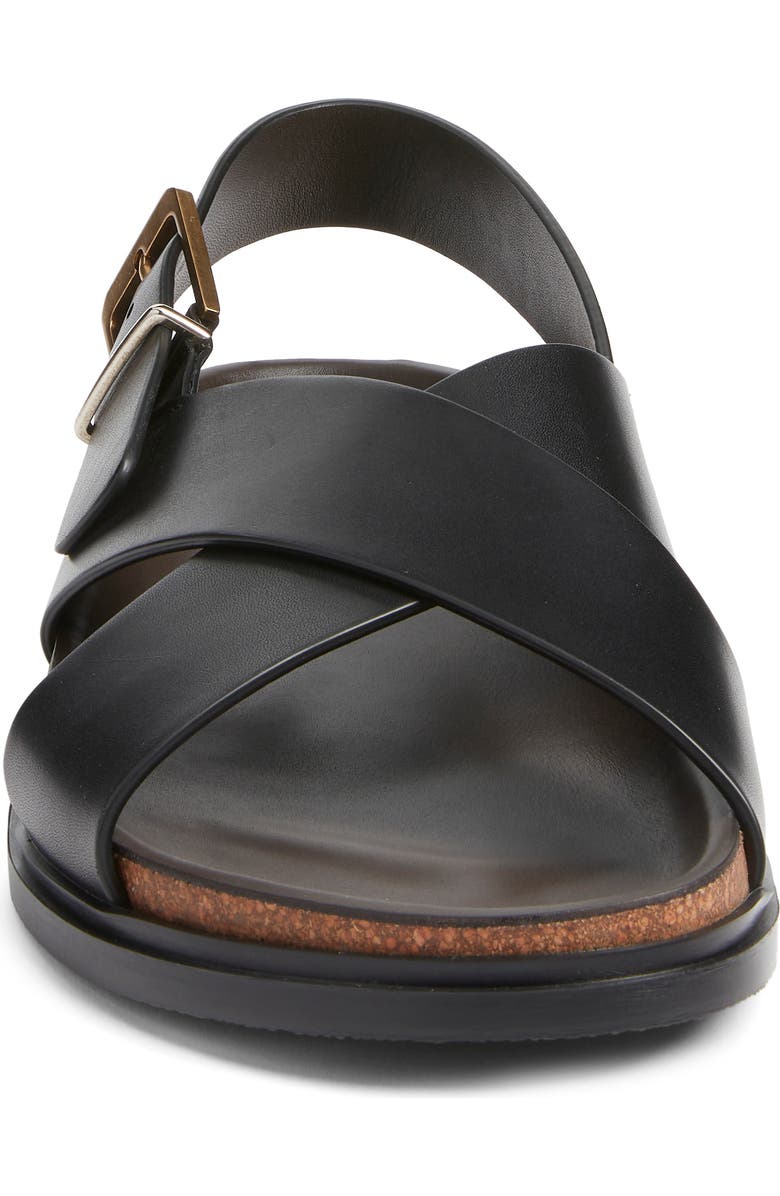 The Row Buckle Crisscross Sandal, Alternate, color, Black