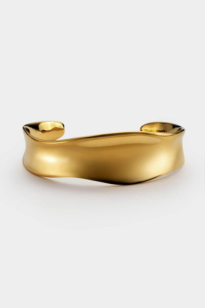 Molten Luxe Waterproof Gold Bangle, Main, color, Gold