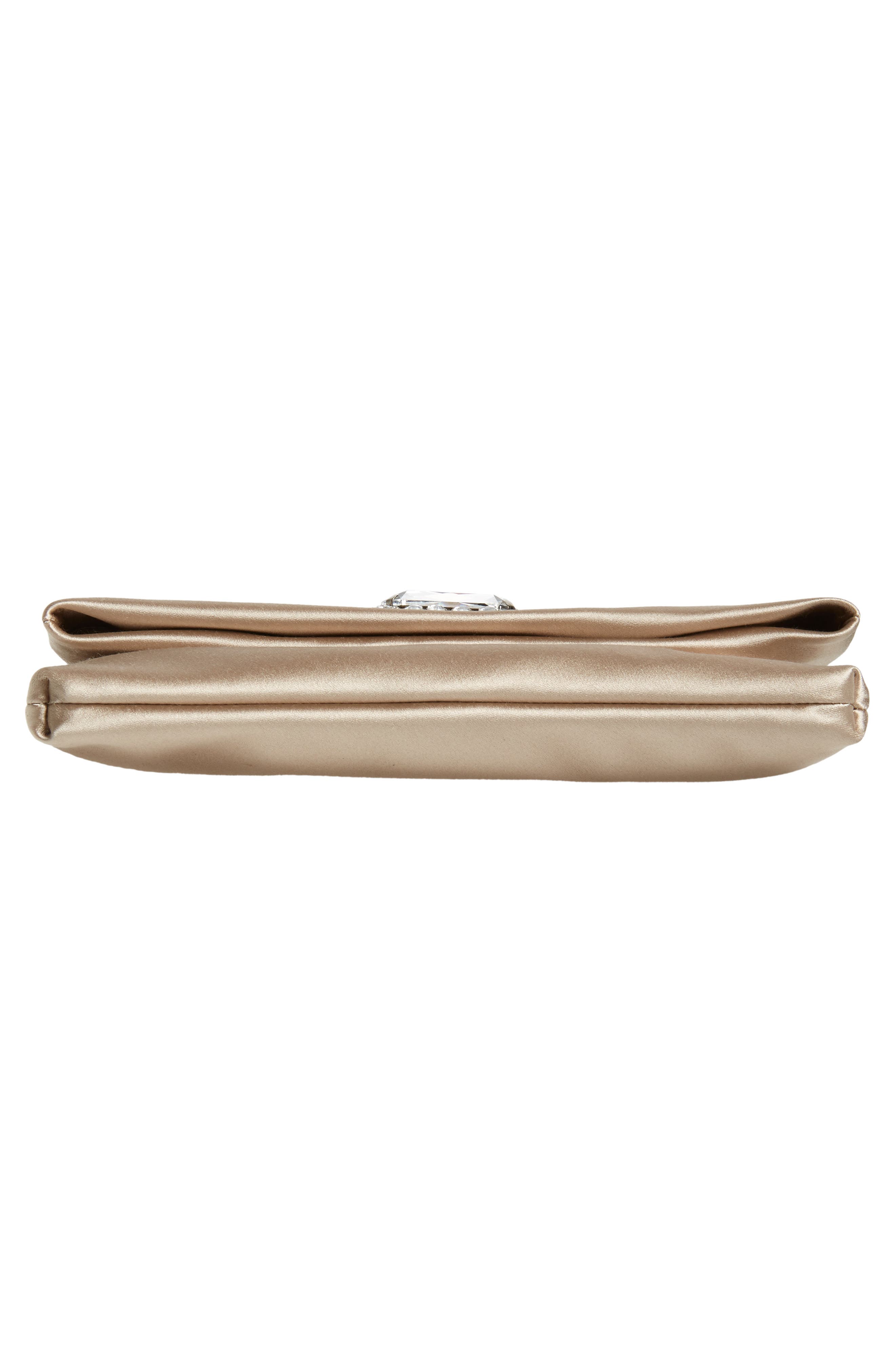 Jimmy Choo Titania Satin Clutch, Alternate, color, 
