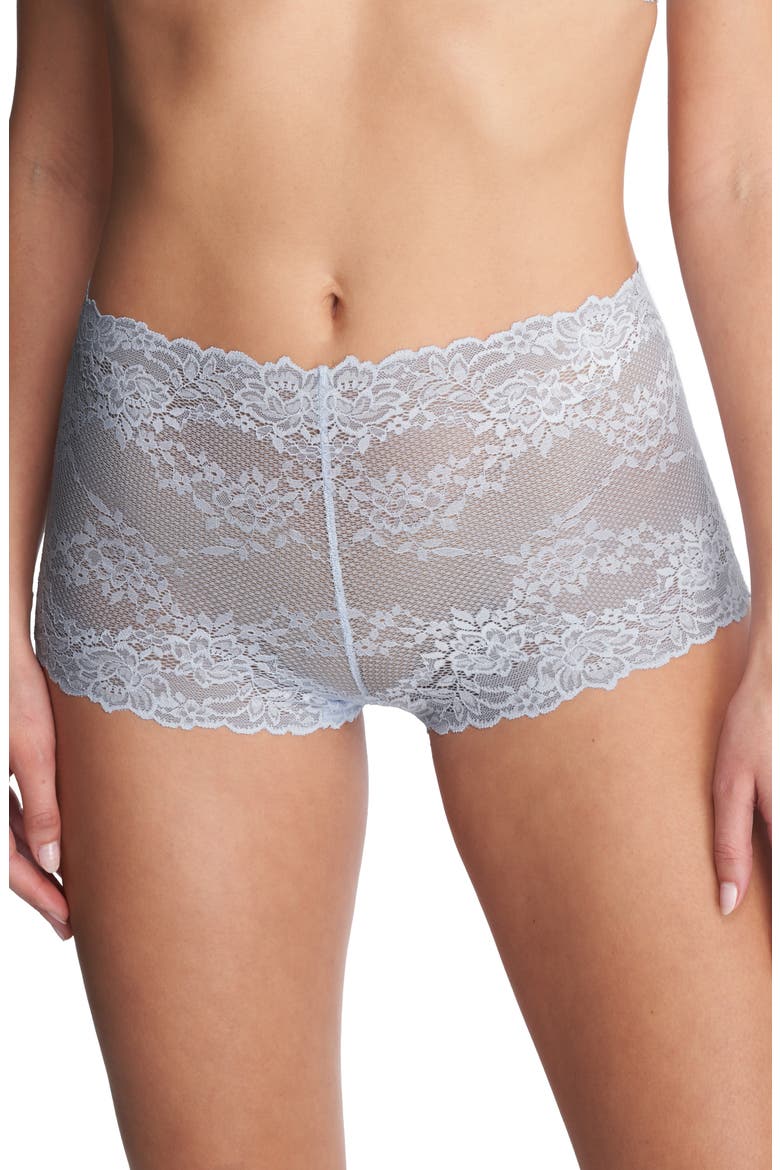 Heavenly Lace Boyshorts, Main, color, BLUE MIST