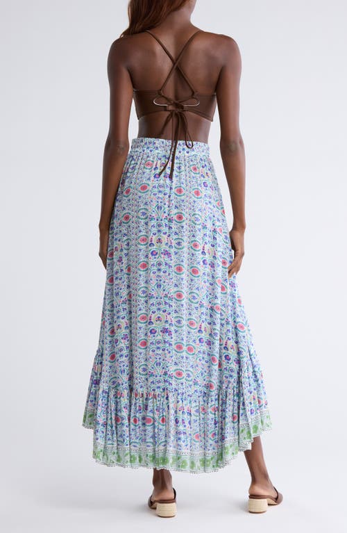 Alicia Bell Margo Cotton & Silk Cover-up High-low Skirt In Gray