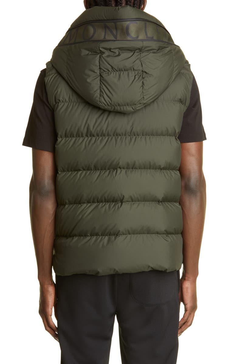 Moncler Cardamine Hooded Puffer Vest, Alternate, color, 