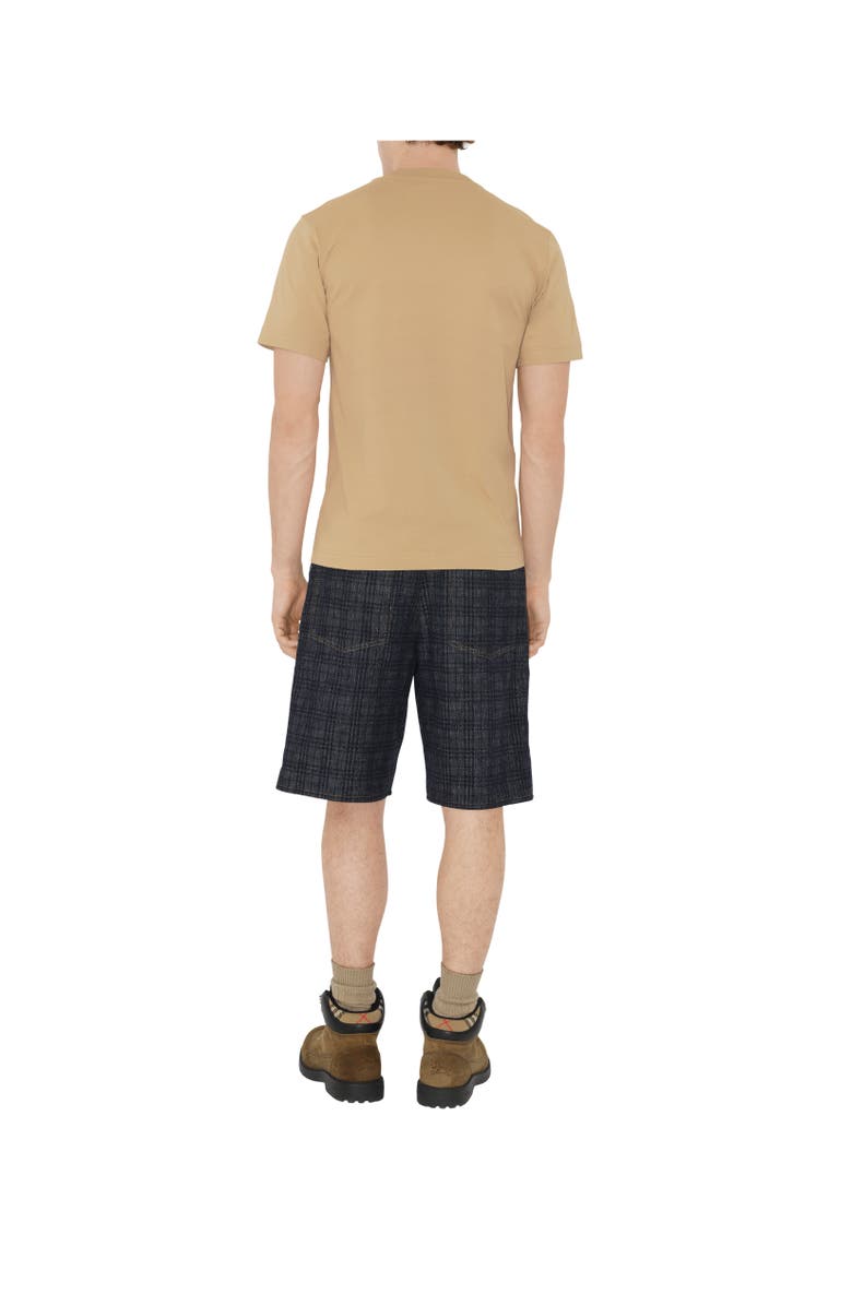 Burberry Knight Stamp Cotton T-shirt, Alternate, color, Flax Beige