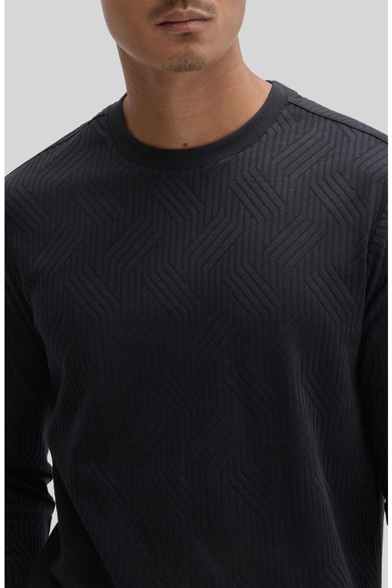 Anderson Long Sleeve Geometric T-Shirt, Alternate, color, BLACK