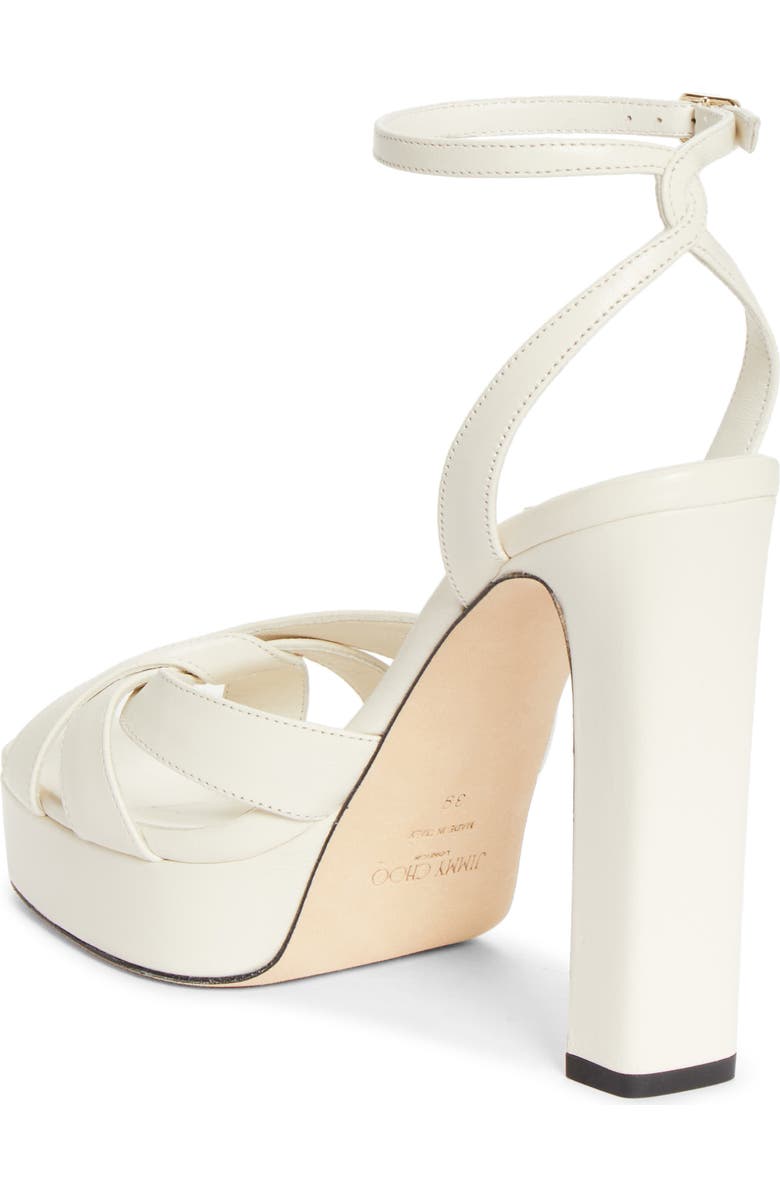 Jimmy Choo Kove Ankle Strap Platform Sandal, Alternate, color, Latte