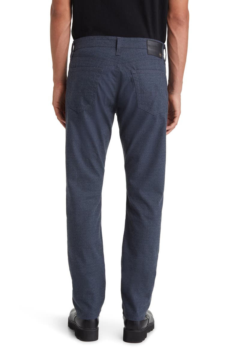 Everett Men's Slim Straight Leg Herringbone Pants (Nordstrom Exclusive), Alternate, color, DELOREAN BLUE MULTI