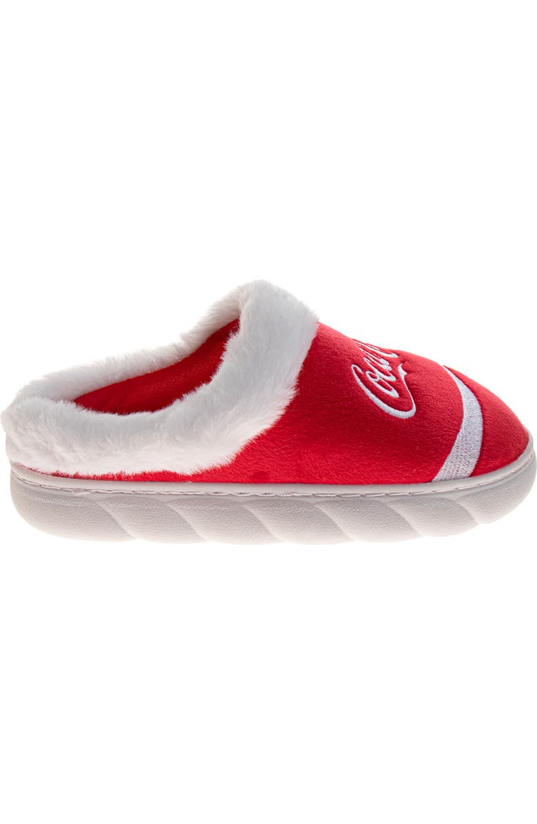 JOSMO Coca-Cola<sup>®</sup> Faux Fur Trim Slipper, Alternate, color, Red White