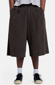 JADED LONDON Goliath Pleated XL Check Shorts