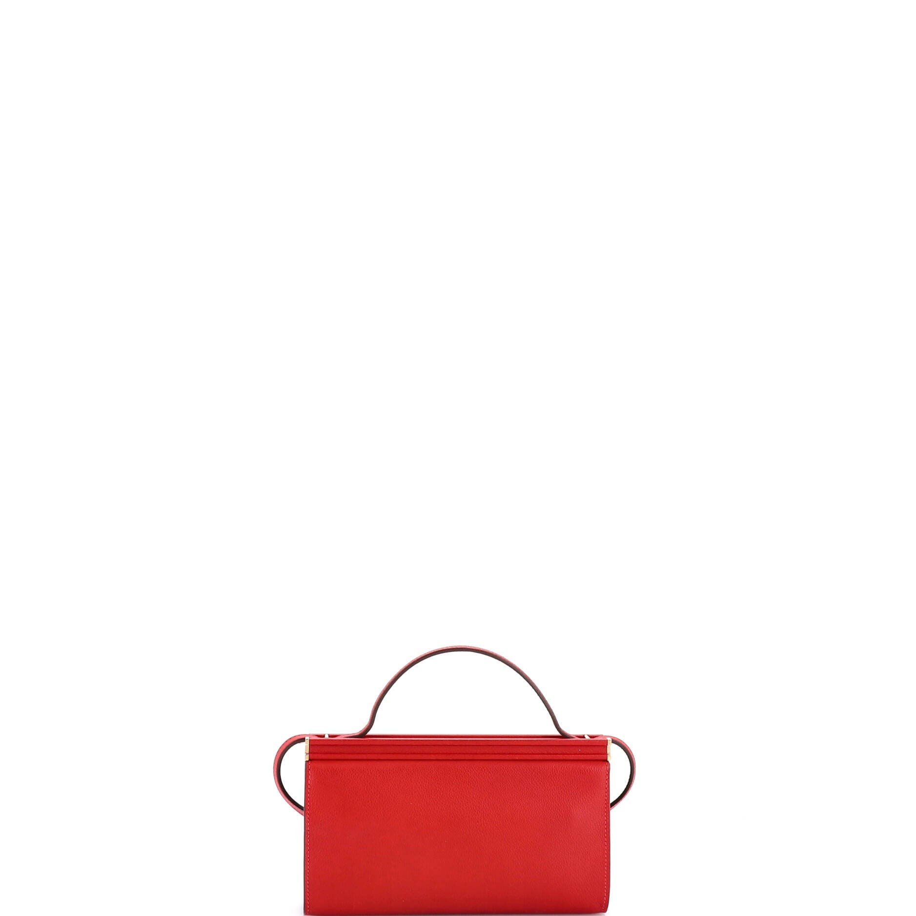 Pre-Owned Hermes Clic-H Shoulder Bag Evercolor 21, Alternate, color, Rouge De Coeur