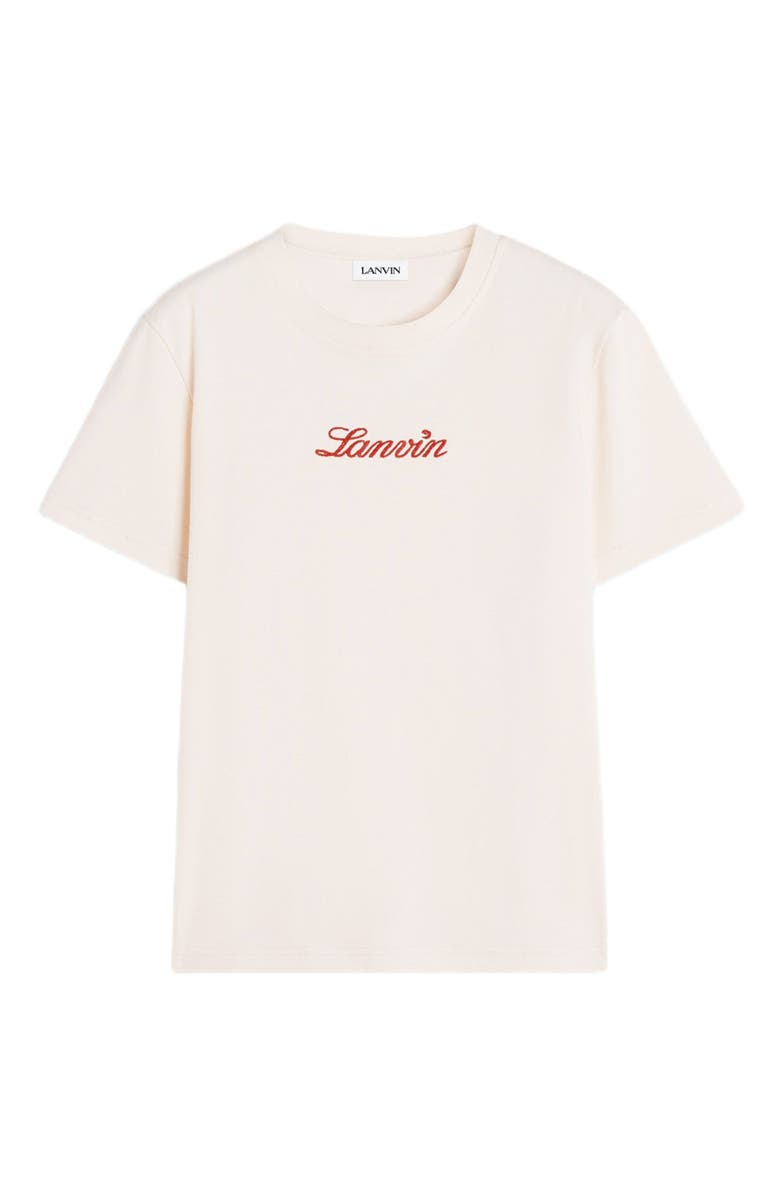Lanvin EMBROIDERED T-SHIRT, Alternate, color, 