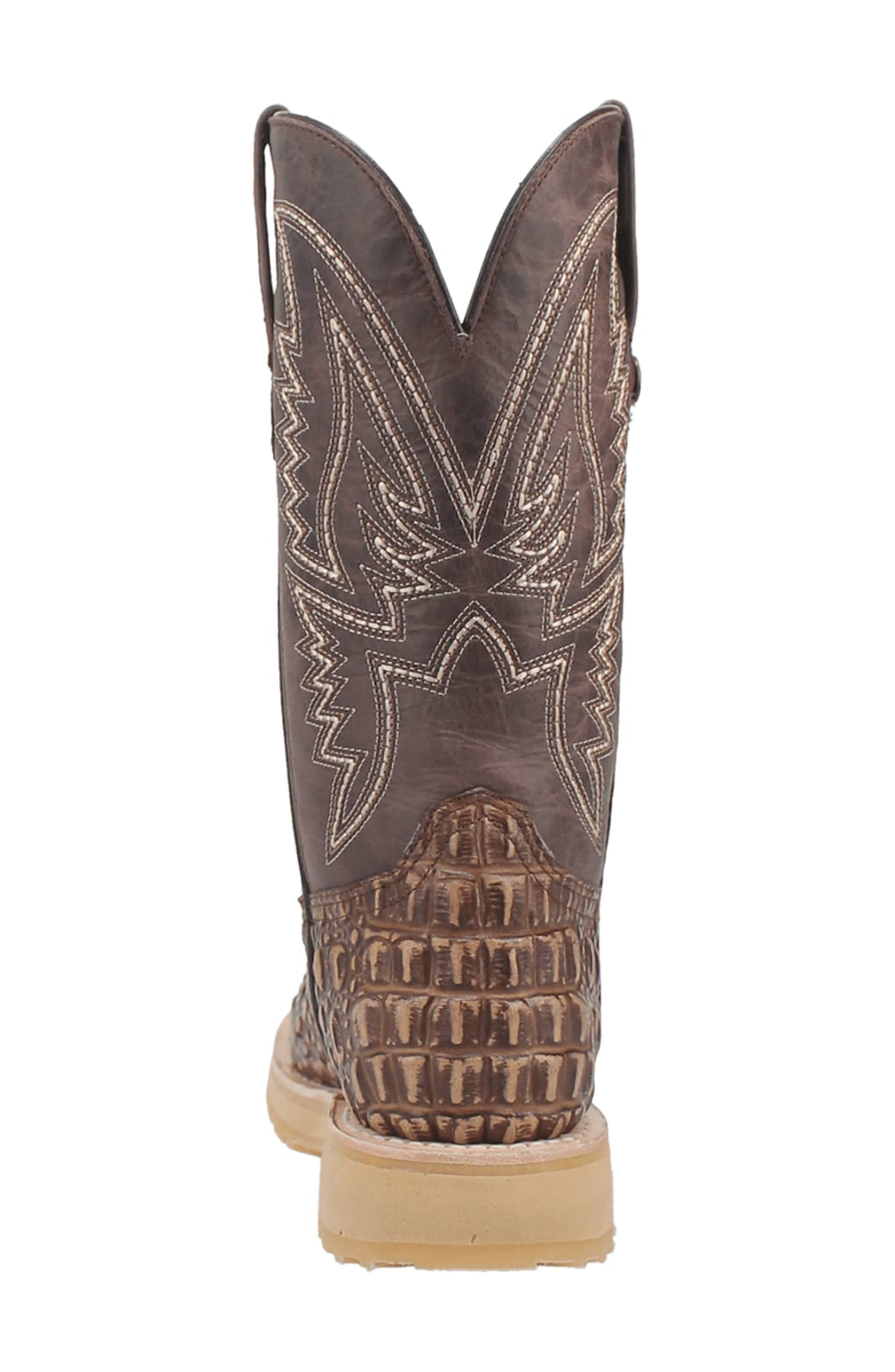 Dingo Death Valley Caiman Embossed Cowboy Boot, Alternate, color, 