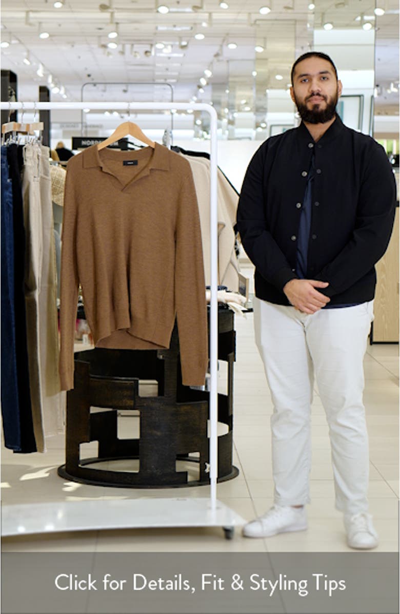 Johnny Collar Wool Polo Sweater, sales video thumbnail