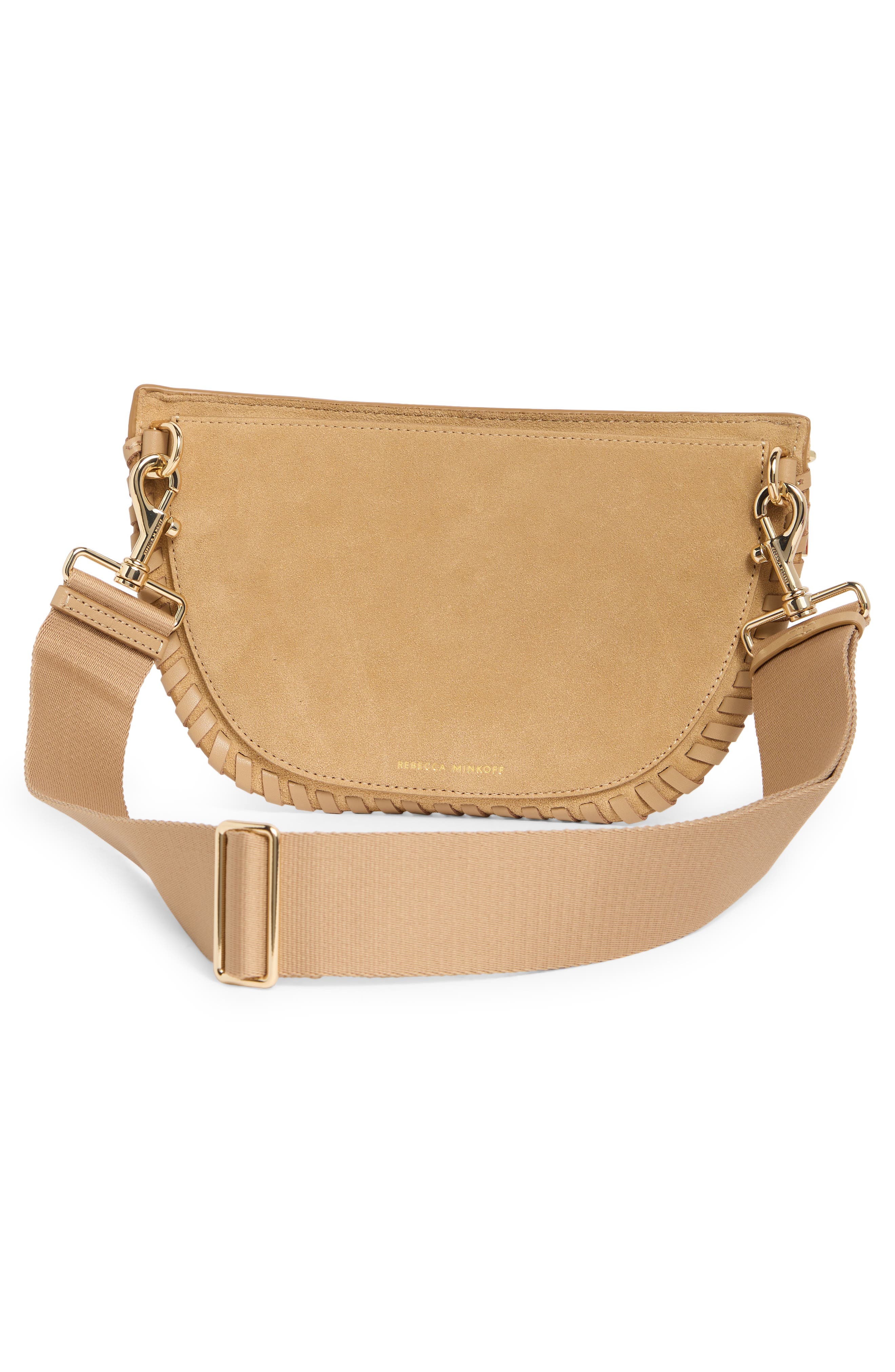 Rebecca Minkoff Darren Whipstitch Leather Belt Bag, Alternate, color, 