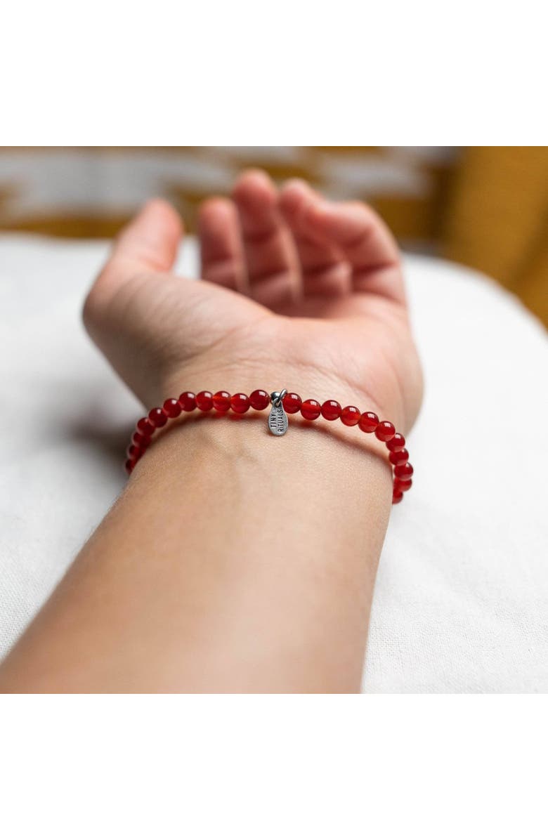 Tiny Rituals Carnelian Energy Bracelet, Alternate, color, Red / Orange