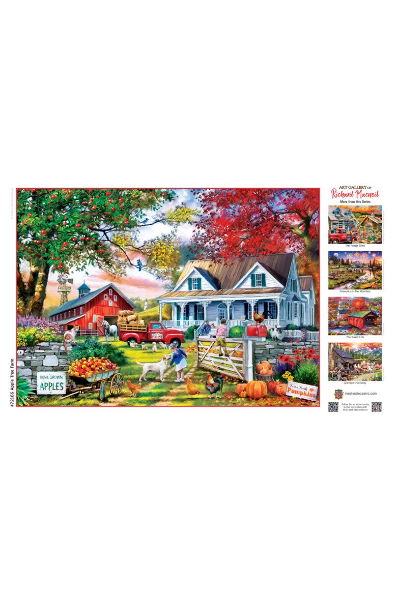 Apple Tree Farm 1000 Piece Jigsaw Puzzle, Alternate, color, Multicolor