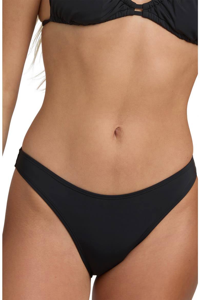 Sol Searcher Hike Bikini Bottoms, Alternate, color, BLACK PEBBLE