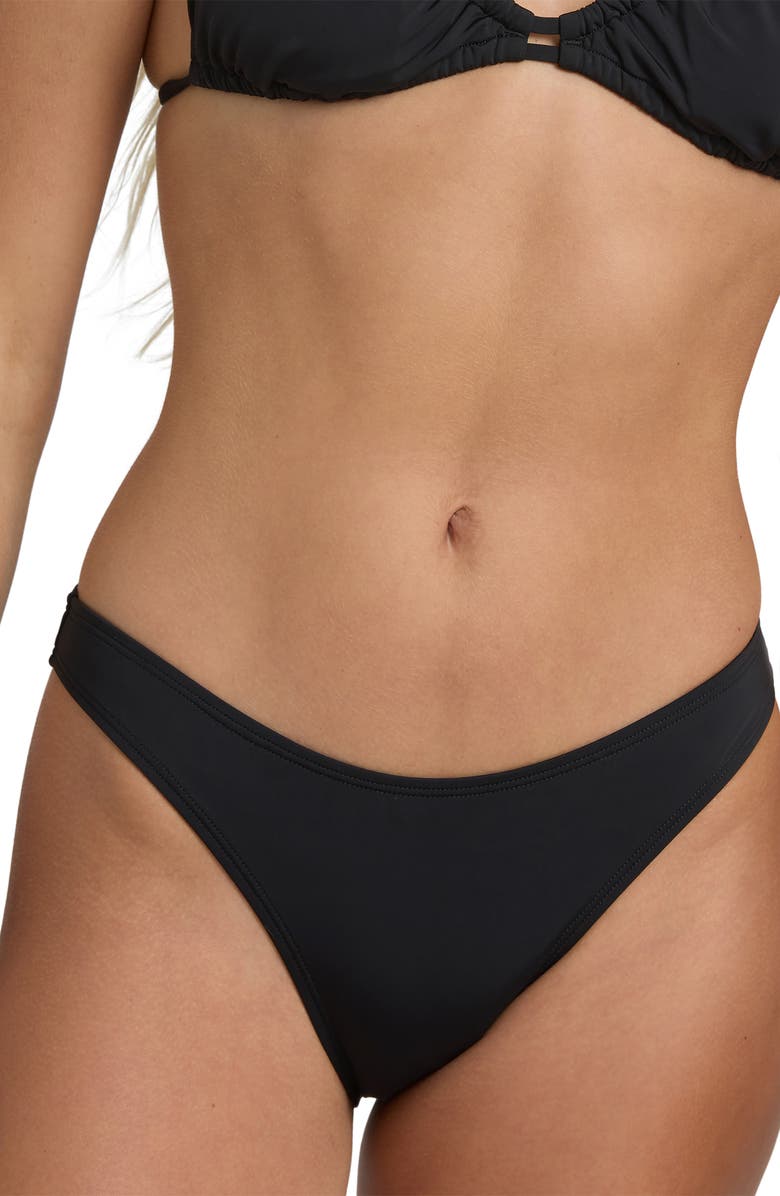 Billabong Sol Searcher Hike Bikini Bottoms, Alternate, color, Black Pebble