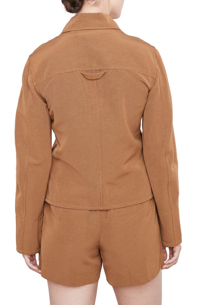 Vince Textured Cotton Blend Shirt Jacket, Alternate, color, Amber Wave