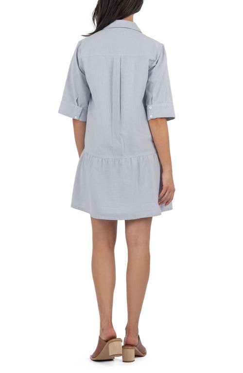 Kut From The Kloth Jupiter Stripe Cotton & Linen Shirtdress