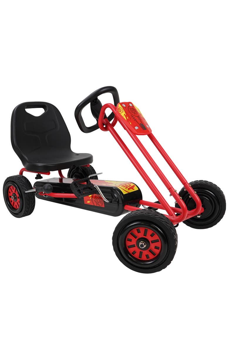 509 Rocket Pedal Go Kart W/ Ergonomic Adjustable Seat 
Sharp Handling, Red, Main, color, Red