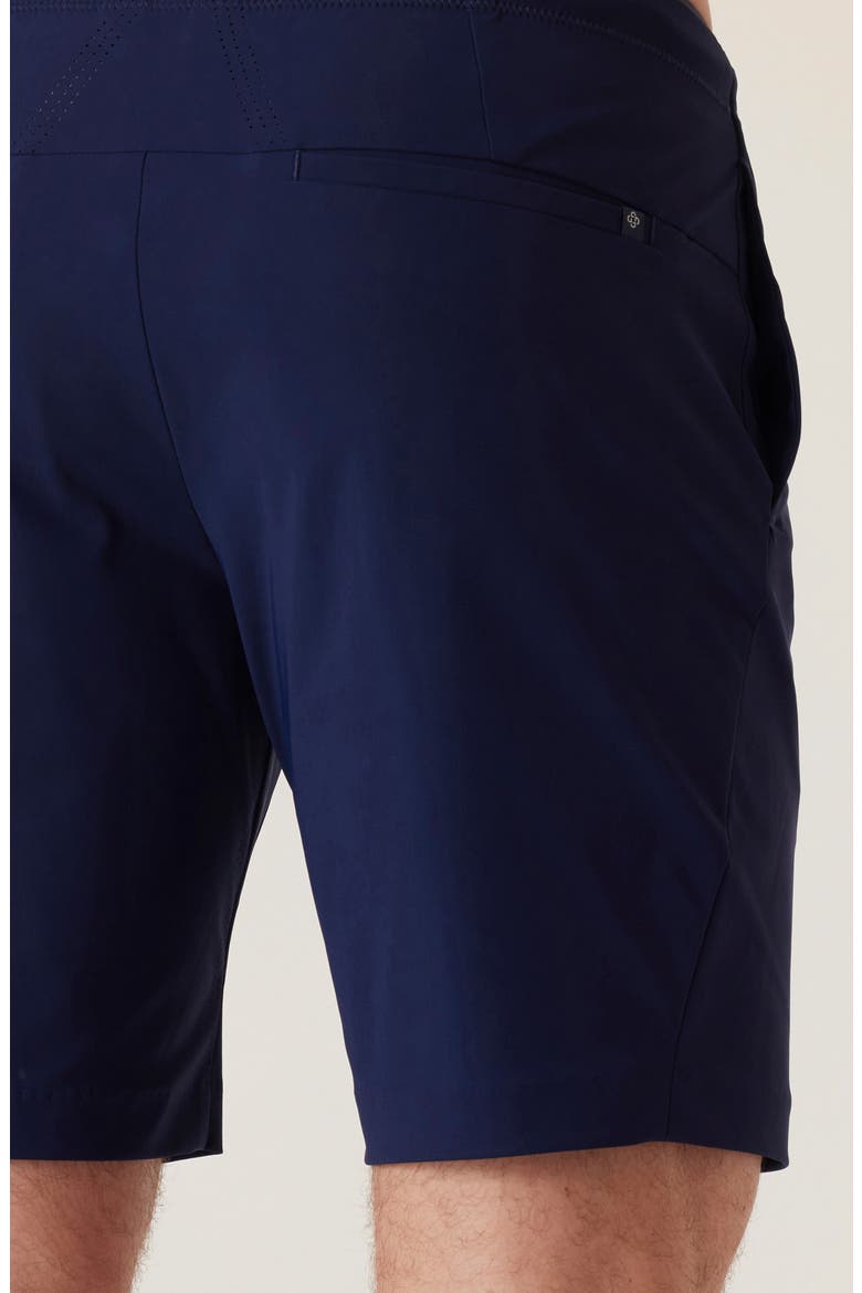 SolarX Stretch Nylon Warp Knit Drawstring Shorts, Alternate, color, INDIGO