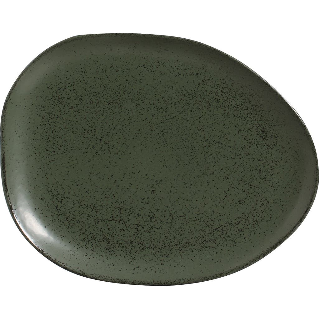 Porto Brasil Oval Dinner Plate In Green