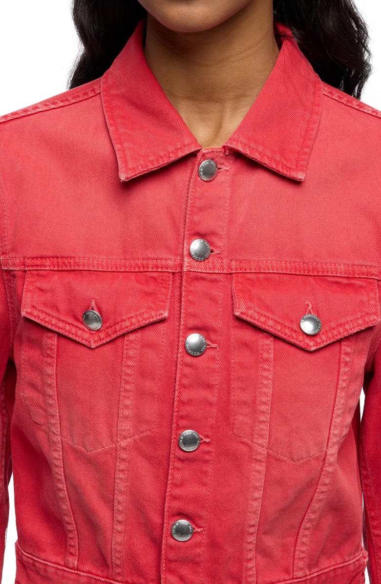 7 For All Mankind Shrunken Denim Jacket, Alternate, color,