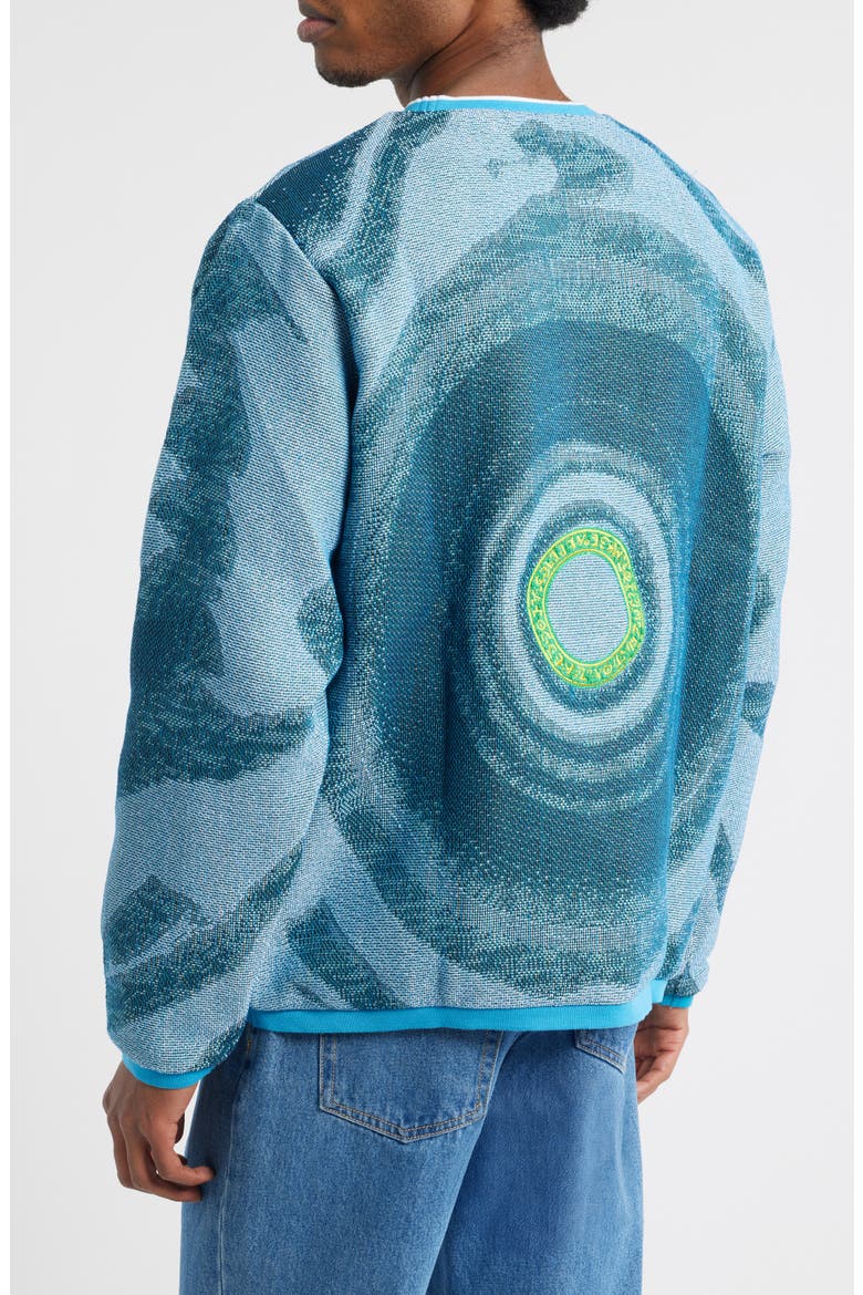 Wizard Jacquard Sweatshirt, Alternate, color, BLUE