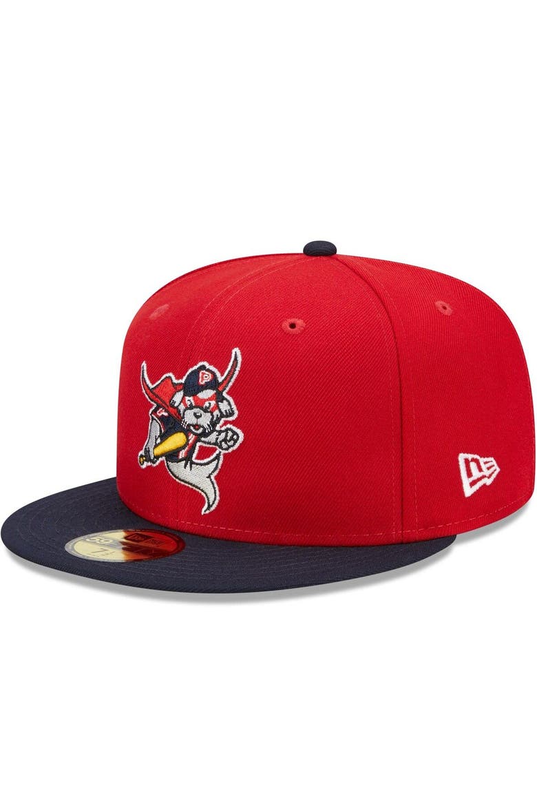 Men's New Era Red/Navy Portland Sea Dogs Marvel x Minor League 59FIFTY Fitted Hat, Main, color, Red
