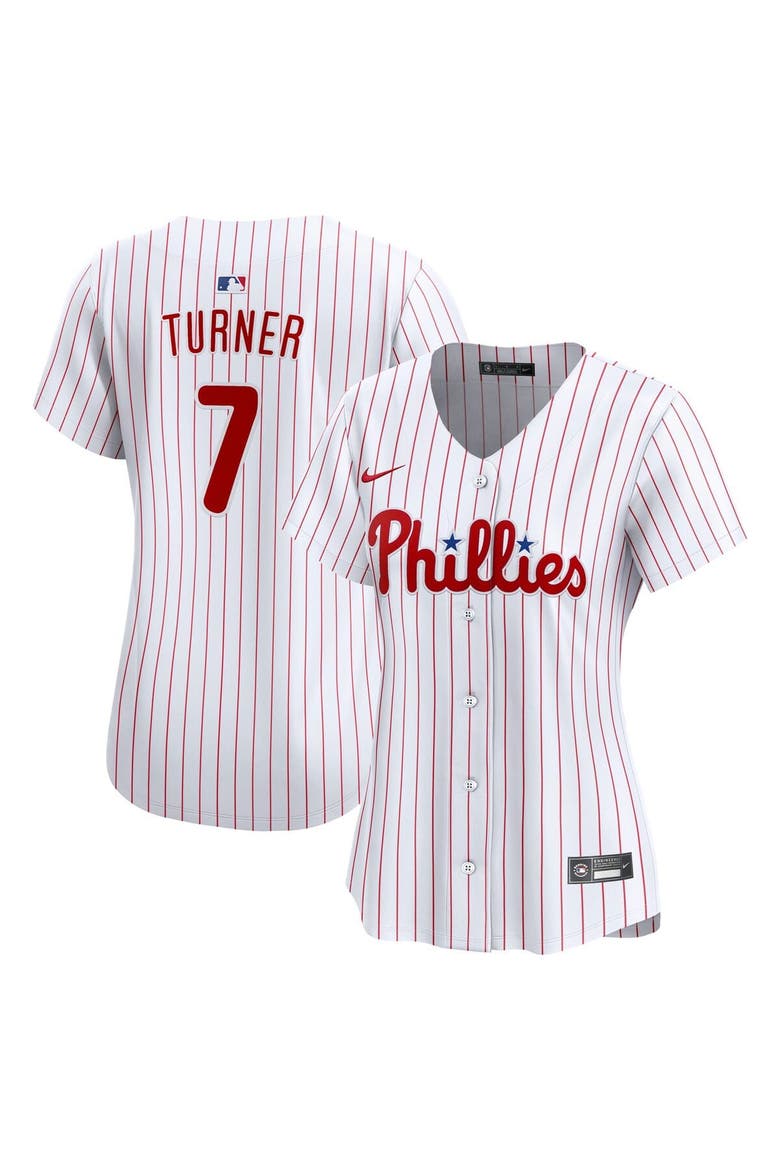 Women's Nike Trea Turner White Philadelphia Phillies Home Limited Jersey, Main, color, White